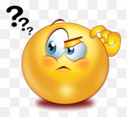 Funny Emoji Faces Funny Emoticons - Thinking Emoji,Messed Up Thinking Emoji