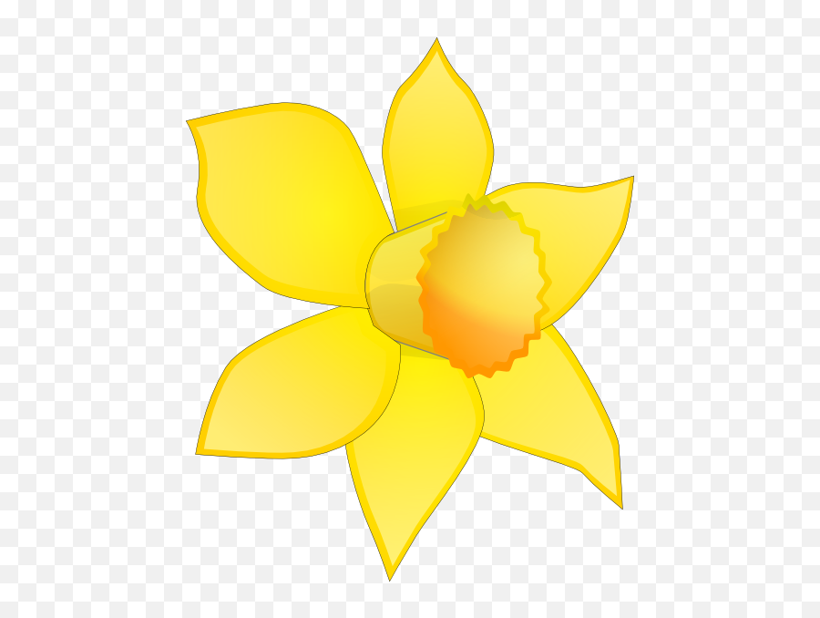 Free Printable Daffodil Cliparts - Flower Cartoon Daffodils Emoji,Emoticon Daffodil