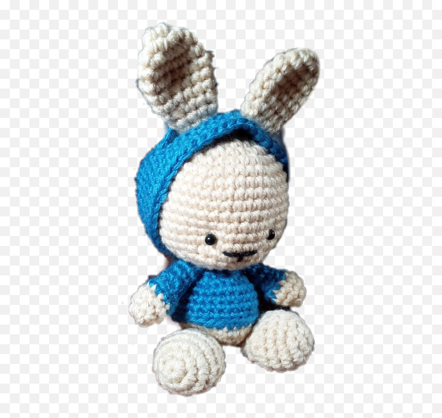 Kawaii Crochet Bunny Sticker By Sofia Marquez Silva - Soft Emoji,Emoji Crochet Free Pattern