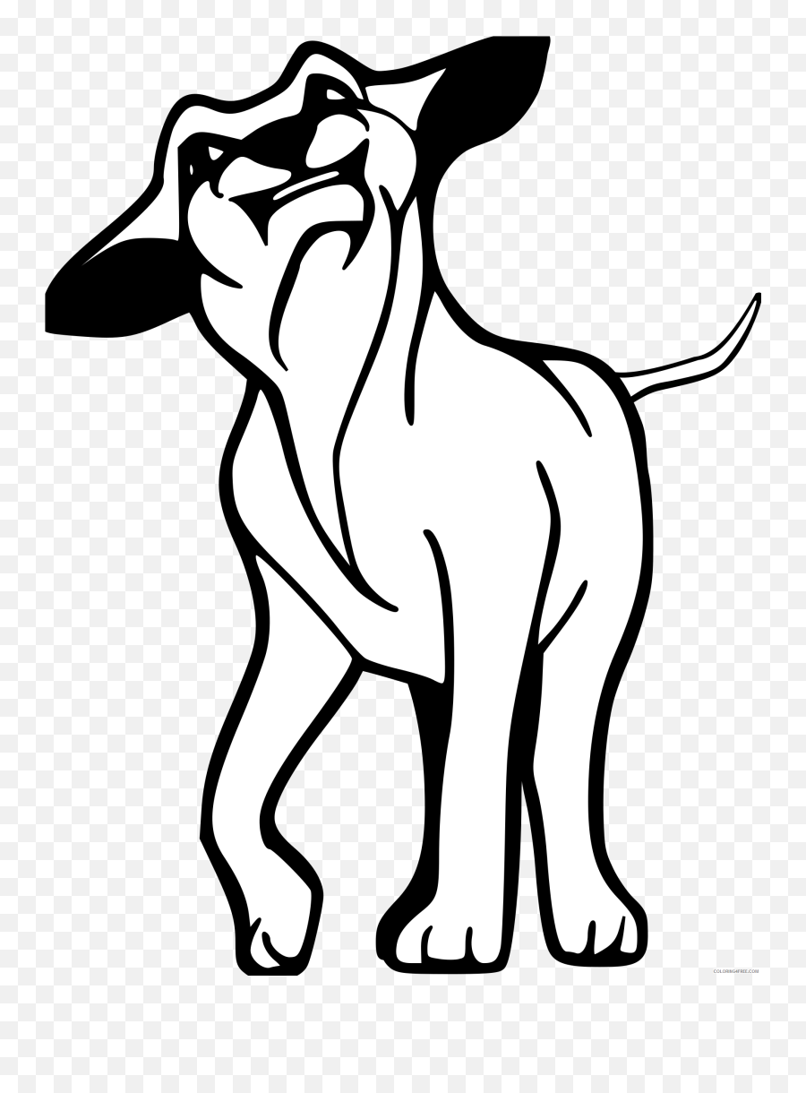 Angry Dog Bpng Printable Coloring4free - Angry Dog Clipart Emoji,Angry Emotion Coloring Page