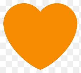 Heart Discord Emojis Transparent - Novocomtop Orange Heart,Genderfluid Heart Emoji