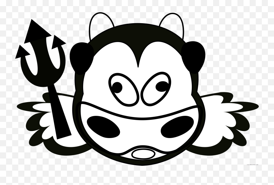 Evil Cow Png Svg Clip Art For Web - Download Clip Art Png Postage Stamp Clip Art Emoji,Hear See Speak No Evil Emoji