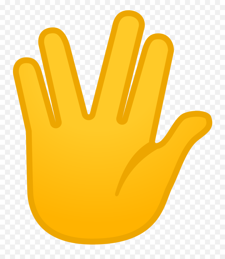 Vulcan Salute Emoji - Vulcan Salute Emoji,Saluting Emoji