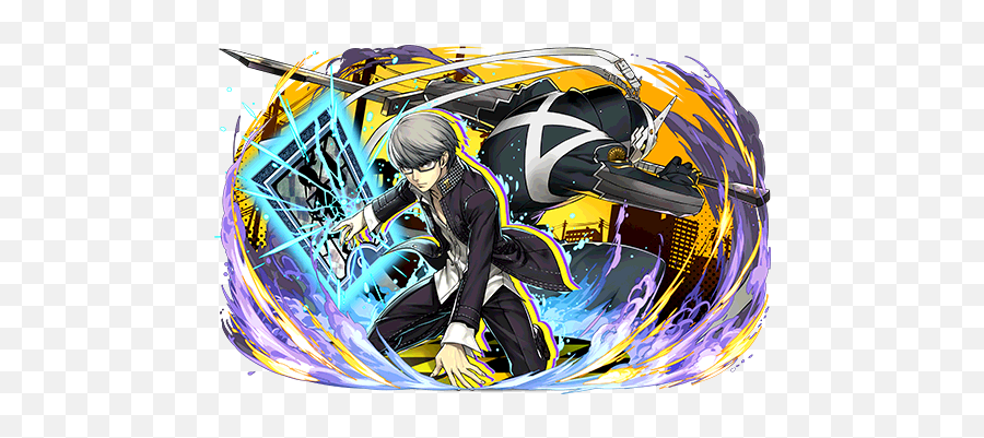 Puzzle And Dragons Persona Collab Art Emoji,Evoker Persona Emoticon