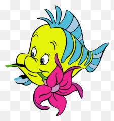 Stuck Clip Flounder Clip Art Free - Cartoon Flounder Little Mermaid Emoji,Little Mermaid Emoji