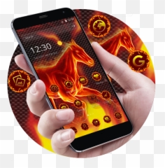 Hell Running Fire Horse Theme For - Smartphone Emoji,Flag Emojis On Galaxy S6