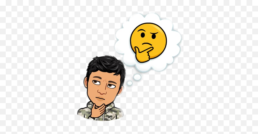 Pensando Sticker - Character Emoji,Emoji Pensando