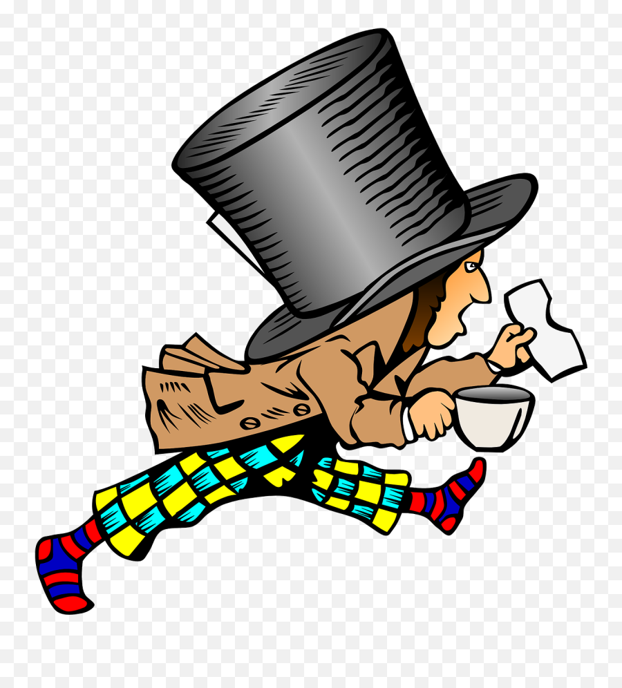 Mad Hatter Alice In Wonderland Story - Mad Hatter Hat Emoji,Alice In Wonderland Emojis