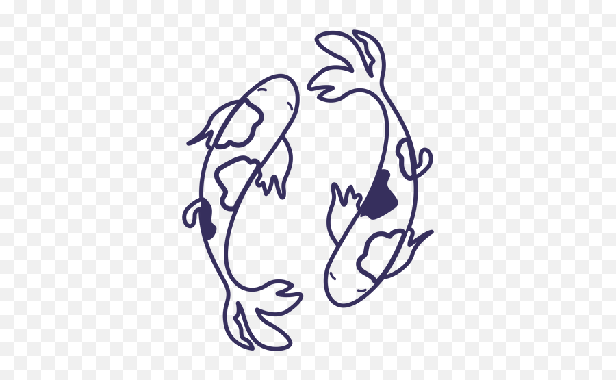 Koi Fish Stroke Transparent Png U0026 Svg Vector - Pez Koi Dibujo Facil Emoji,Fosh Feather Emotions