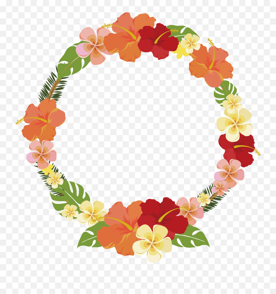 Download Decorative Summer Frame Flower Round Free Emoji,Japanese Emoticon With Flower