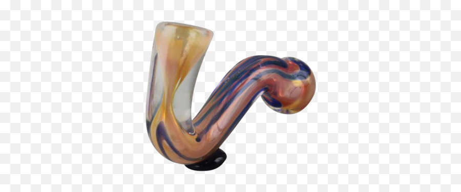 Double Glass Sherlock Chillum - Solid Emoji,Mariner Emoji