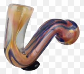 Double Glass Sherlock Chillum - Solid Emoji,Mariner Emoji