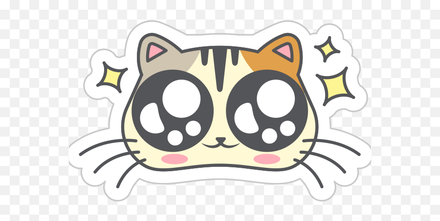 Cute Kitty Png - Dot Emoji,Pusheen Emoticons