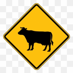Cattle Crossing Symbol Sign W11 - 4 Emoji,Facebook Right Arrow Emoticon