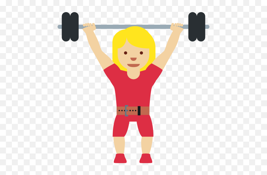 U200d Female Weightlifter With Medium Light Skin Tone Emoji,Mucel Emoji