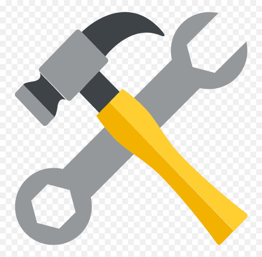 Hammer And Wrench Emoji Clipart Free Download Transparent,Land Emoji