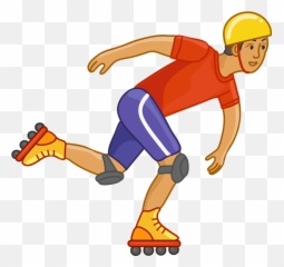 Rollerskater Clipart - Roller Skating Png Download Full Emoji,Rollerblade Emoji