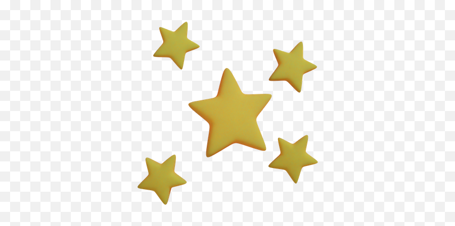 Premium Stars 3d Illustration Download In Png Obj Or Blend Emoji,Stars In Space Emoji