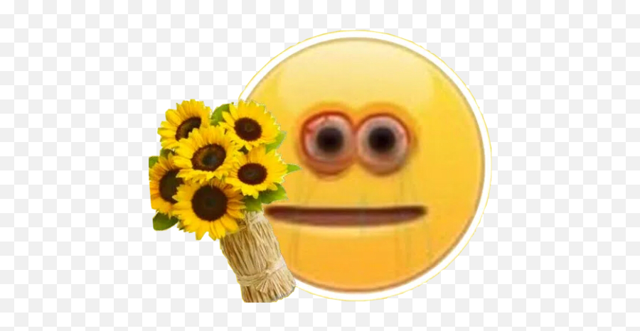 Meme Flowers Gift Orginal Sticker By Gamer Thanos - Happy Emoji,Sunflower Emoticon