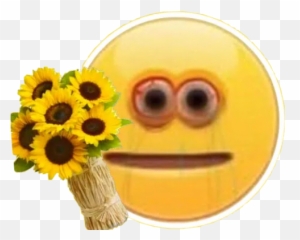 Meme Flowers Gift Orginal Sticker By Gamer Thanos - Happy Emoji,Sunflower Emoticon
