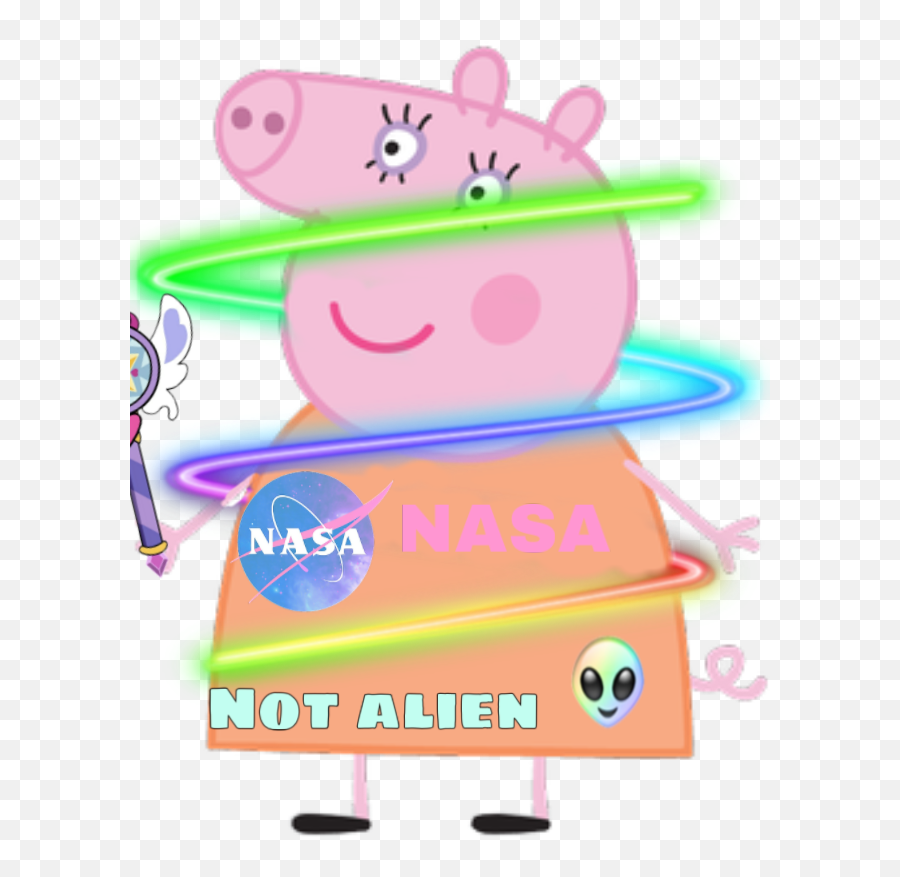 Random Peppapig Mummy Alien Sticker - Mummy Peppa Pig Characters Emoji,Mummy Emoji