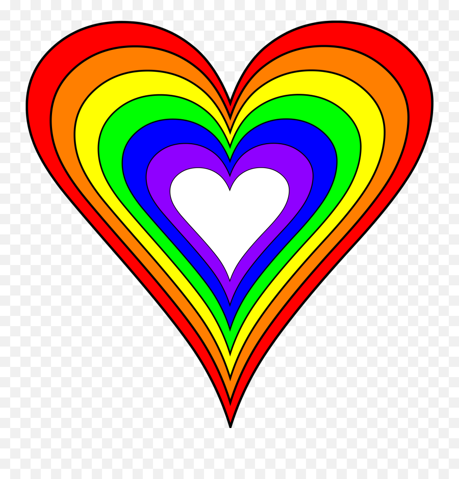 Rainbow Hearts Png - Colours Rainbow Heart Clipar Emoji,Rainbow Hearts Emoji