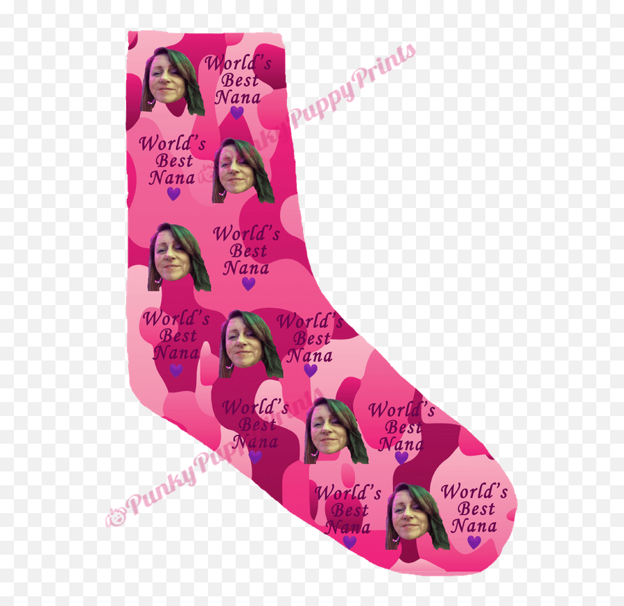 Nan Gran Nana Photo Socks - For Women Emoji,Custom Emoji Socks