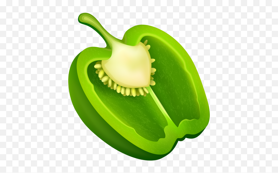 Half Green Pepper Png Clipart Best Web - Green Pepper Clip Art Emoji,Red Pepper Emoji
