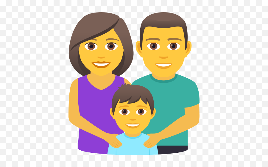 Man Woman Boy - Familia Emoji,Friendship Emoji