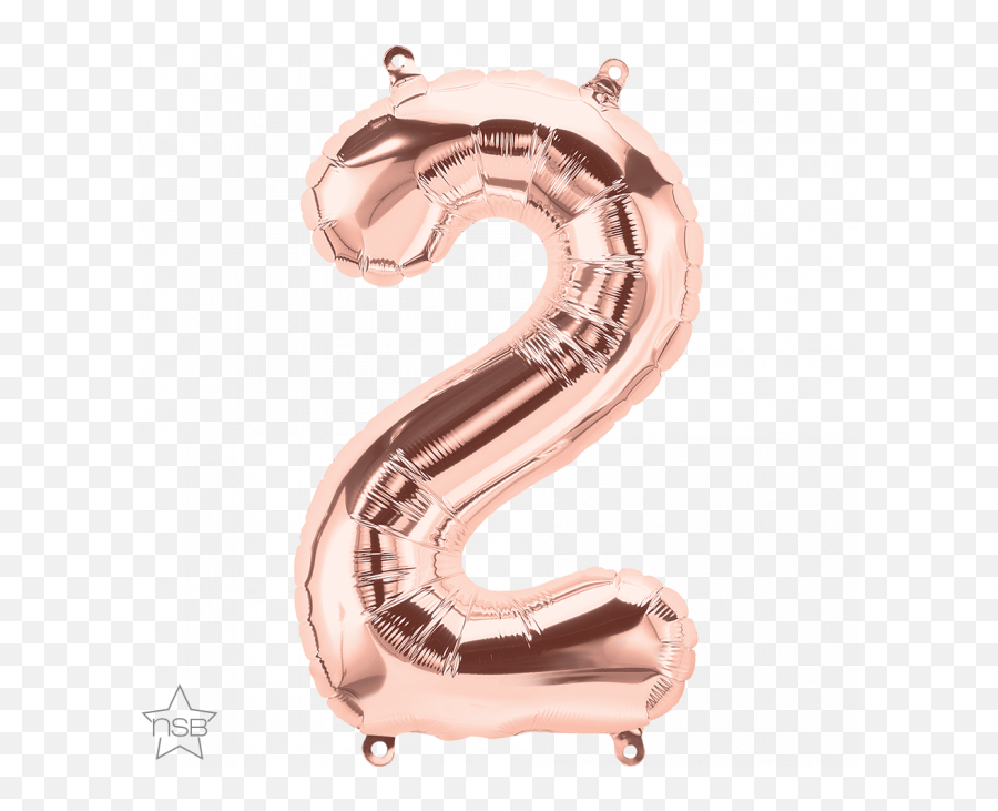 16 Number Age 22nd Birthday - Two Rose Gold Shape Foil Rose Gold 2 Balloon Transparent Emoji,Emoji Movie We Are Number 2