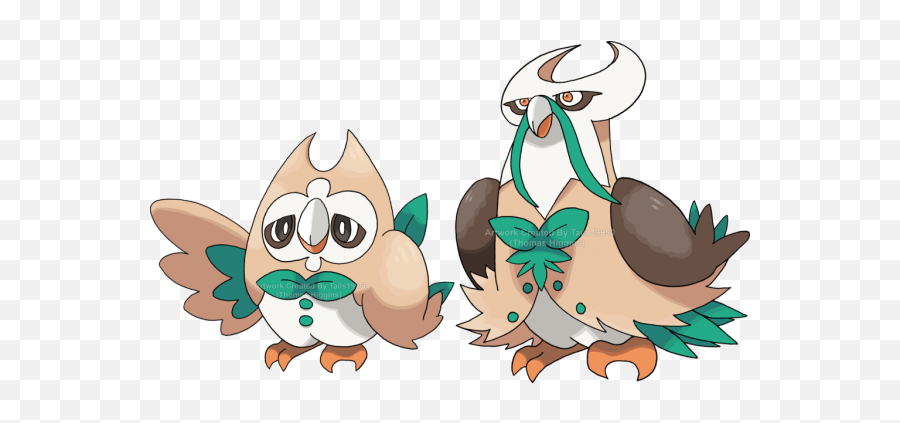 Download Pokemon Sun Moon Evolutions - Pokemon Sun And Moon Starter Predictions Emoji,Rowlet Emoji