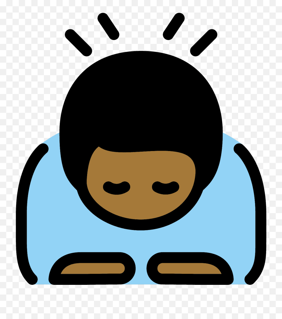 Emoji Cabizbajo If An Emoji Does Not Appear - Person Bowing Clipart Png,Emoticons Do Whatsapp Copiar