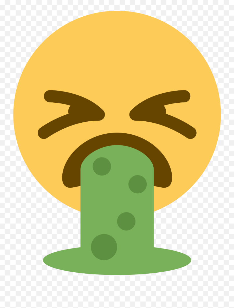 Face Vomiting Emoji - Throwing Up Emoji Meme,Puking Emoji