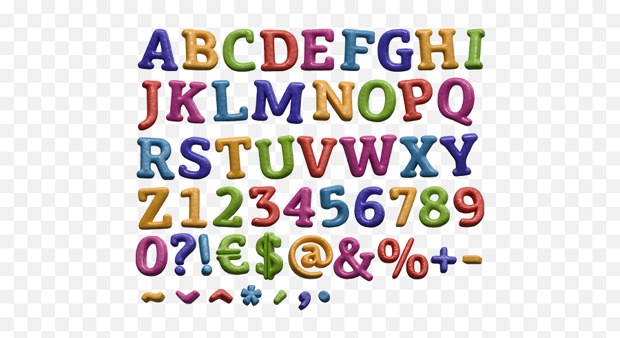 15 Color In Letter Font Images - Bubble Letters In Color Emoji,Emoji Bubble Letters