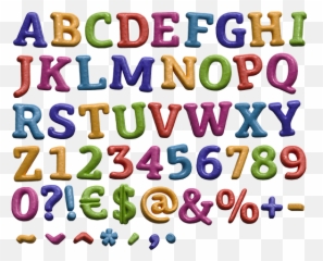 15 Color In Letter Font Images - Bubble Letters In Color Emoji,Emoji Bubble Letters
