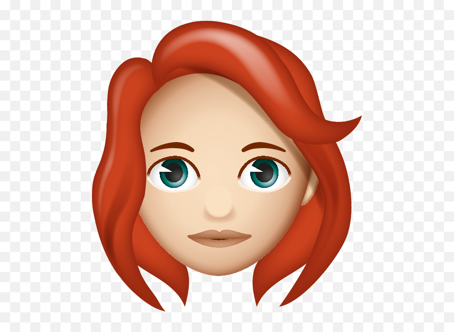 Emoji U2013 The Official Brand Woman Red With Layered Cut - Gray Hair Emoji,Emoji Cut & Paste
