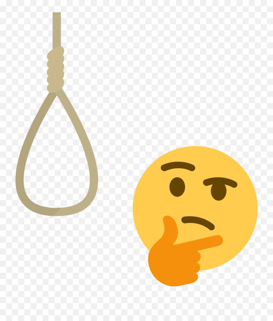 Thinking Emoji With Noose Transparent - Thinking Emoji Noose,Thinking Emoji Png