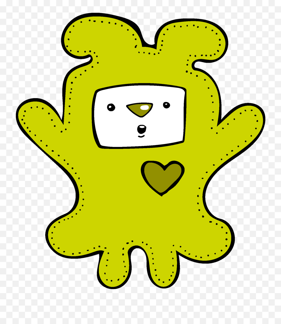 Anuschka Raper - Little Monsters Sticker Pack Dot Emoji,Cartoon Bear Emotions