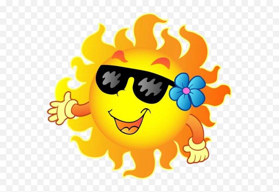 Pin På Sol Sommar Och - Summer Day Clipart Emoji,Emoticon Sonbrilla Whatsapp