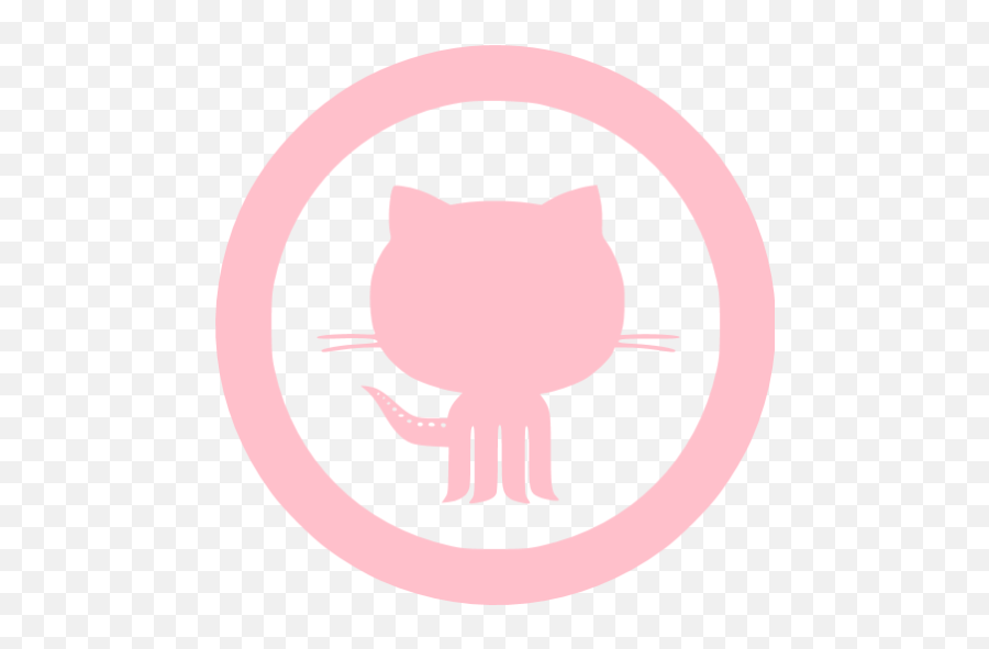 Pink Github 10 Icon - Free Pink Site Logo Icons Kimmel Park Emoji,Make Cat Emoticon Skype