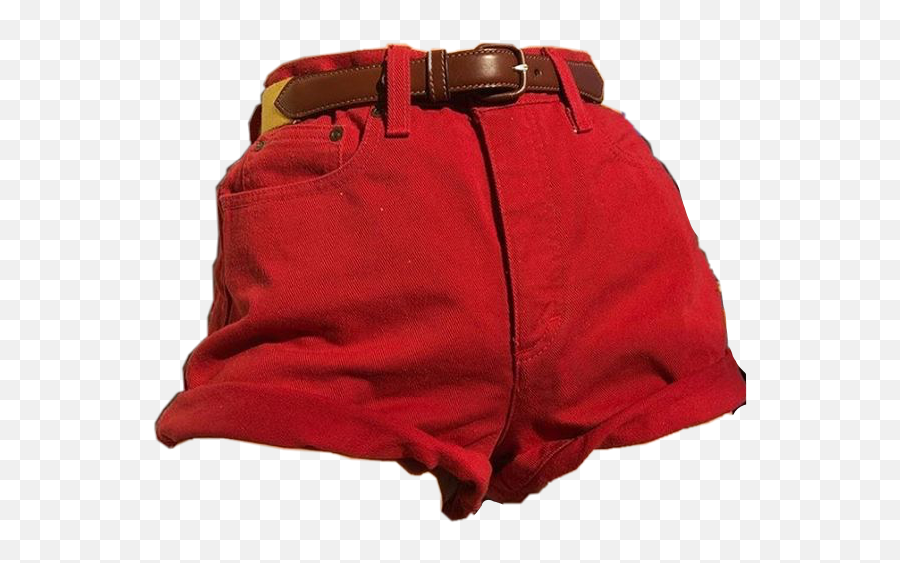 Aesthetic Vintage Colors Red Belt Sticker By Nina - Aesthetic Red Shorts Png Emoji,Red Pocket Emoji