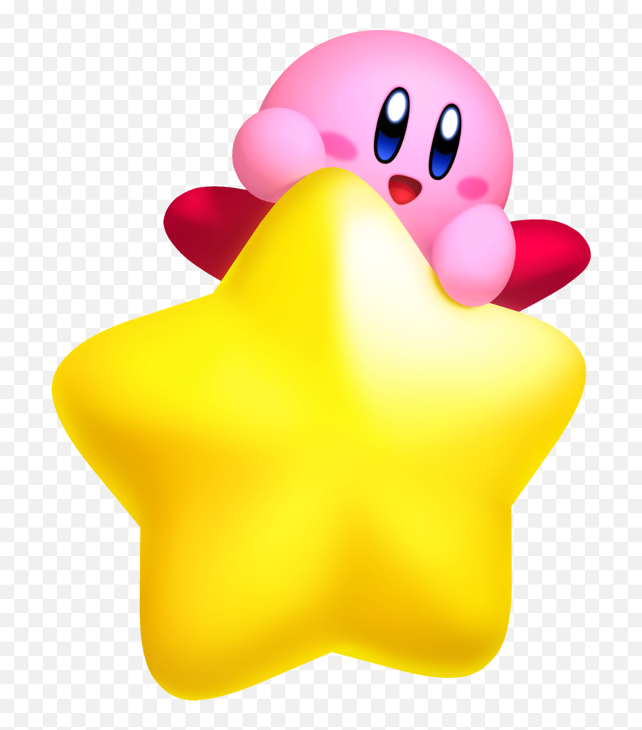 Kirby - Transparent Kirby On A Star Emoji,Kirby Script Emoticon