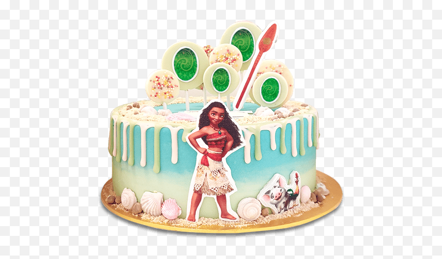 Moana Cake - Cake Decorating Supply Emoji,How To Make A Cake Emoticon