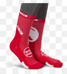 Raven Athletic Socks Red 5 - Swad Thali Emoji,Socks With Emojis On Them For Kids