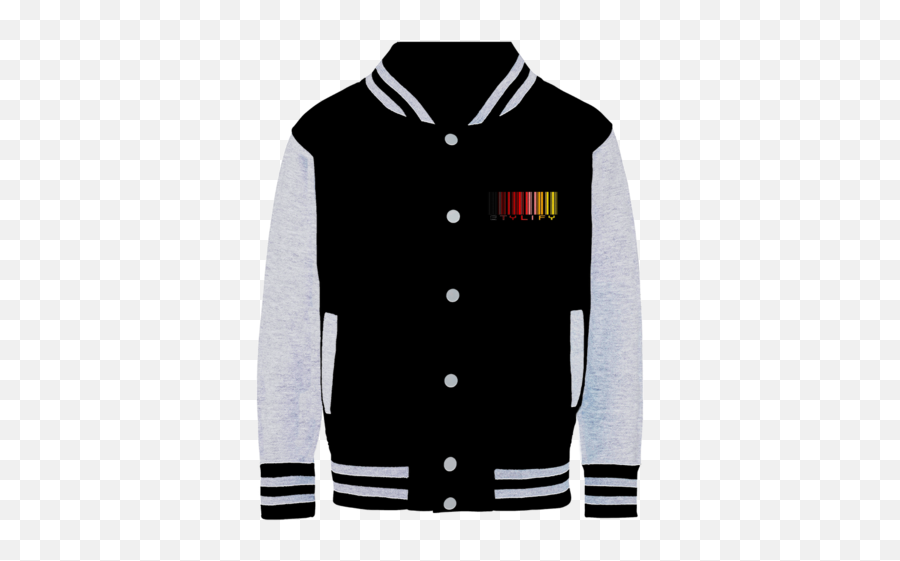 Barcode Varsity Jacket - Jacket Emoji,Emoji Cardigan