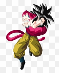 Ssj4 Goku Kamehameha Stance Render - Goku Ssj4 Deviantart Emoji,Kamehameha Emojis