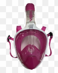 Vos Ultimate Full Face Snorkeling Mask Black Blue Pink - Snorkel Emoji,Snorkel Emoji