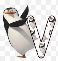 Lettering Alphabet Alphabet - Madagascar Penguin Transparent Background Emoji,Emojis De Pinguinos
