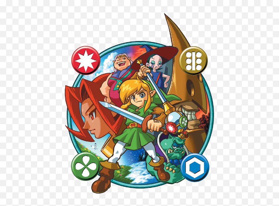 Looking At The Timeline Placement Of The Oracle Games And - Legend Of Zelda Oracle Of Seasons Emoji,Zelda Triforce Heroes Emotion Sprite