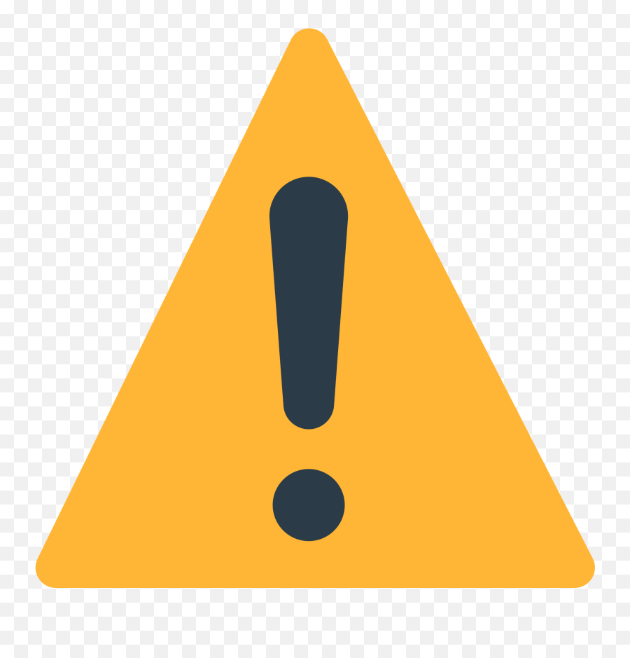 Filefxemoji U26a0svg - Wikimedia Commons Transparent Caution Png,Multi Emotion Emoji